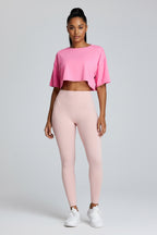 New Summer Breathable Quick-drying Yoga Clothes Women's Loose Running Leisure All-matching Workout Top by Pear Girly