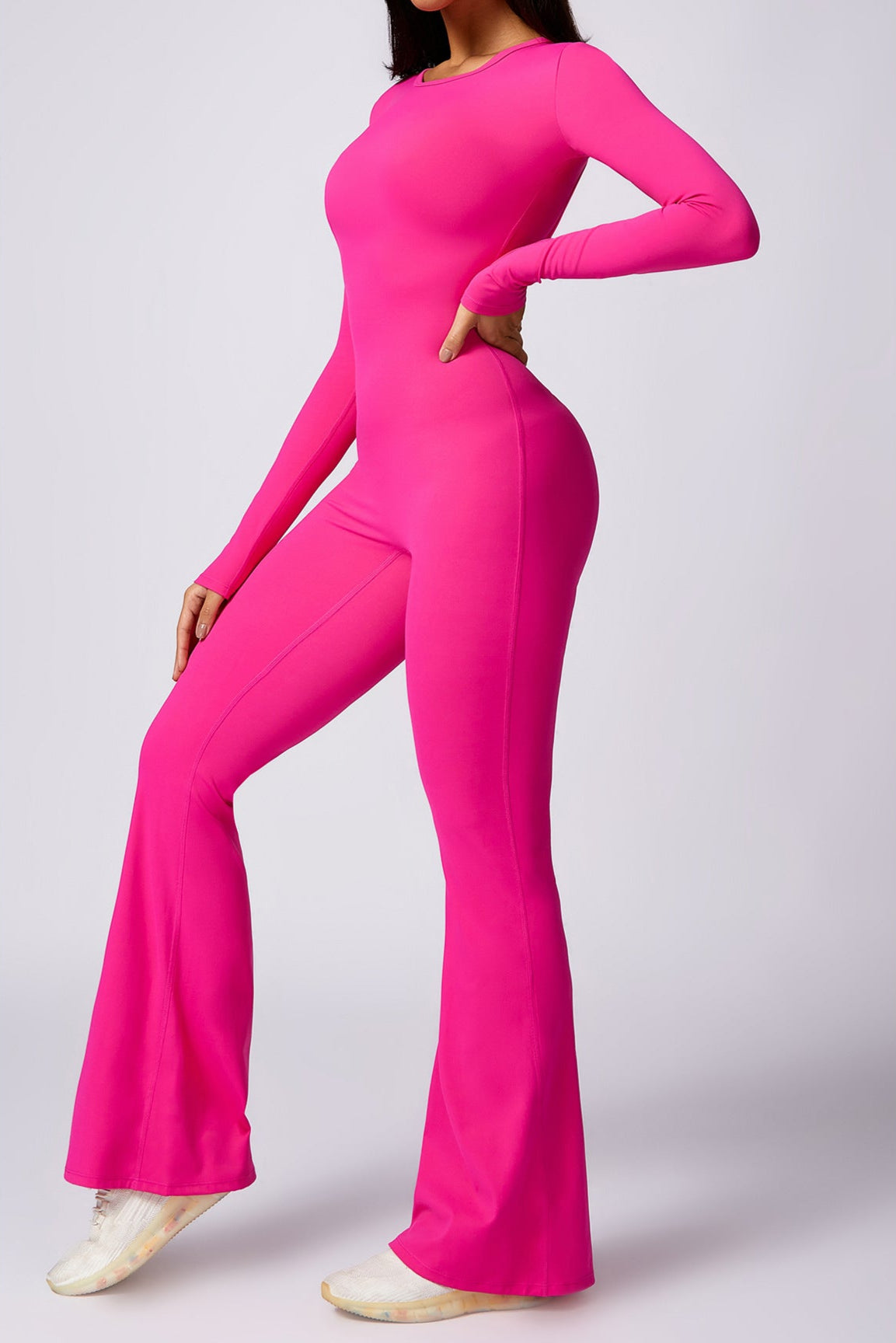 Long Sleeve Yoga Jumpsuit by Pear Girly