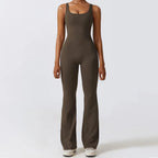 Hollow Back Activewear Jumpsuit by Pear Girly