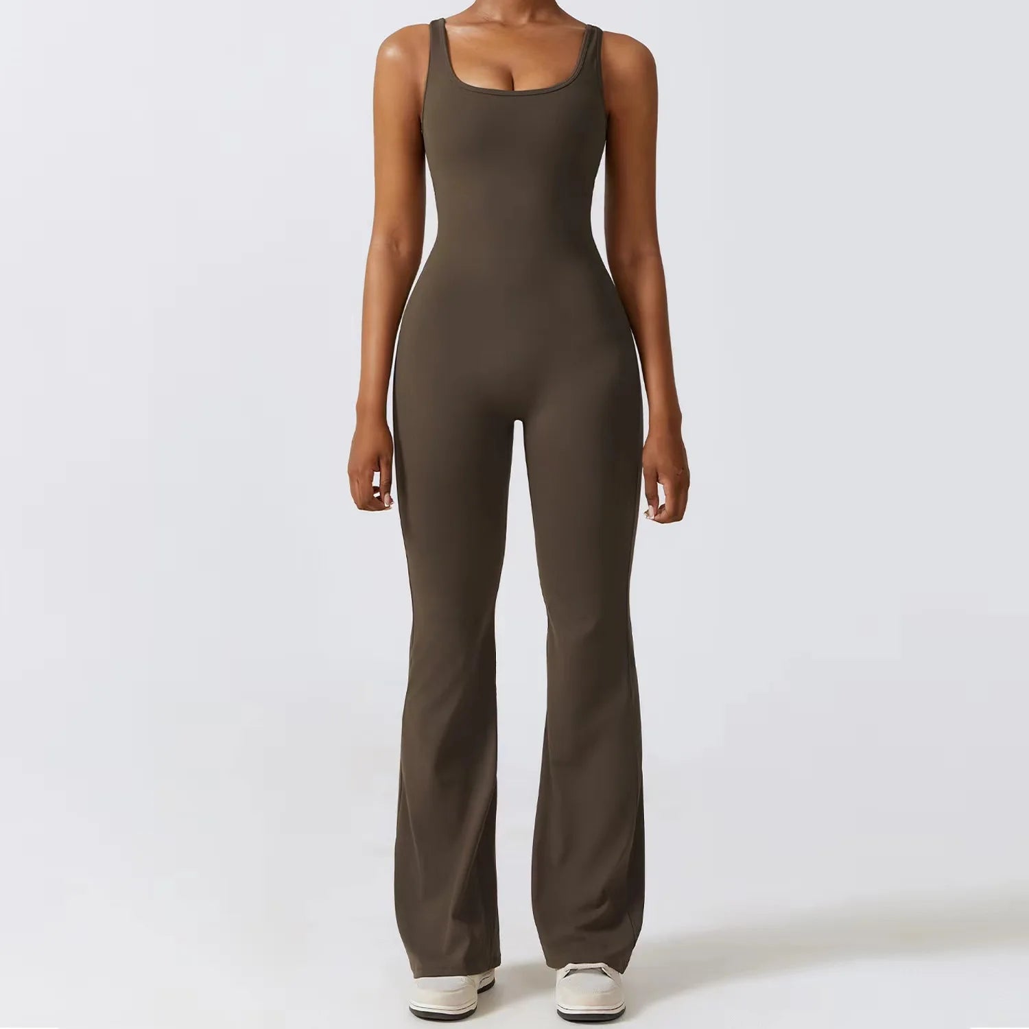 Hollow Back Activewear Jumpsuit by Pear Girly