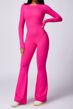 Long Sleeve Yoga Jumpsuit by Pear Girly