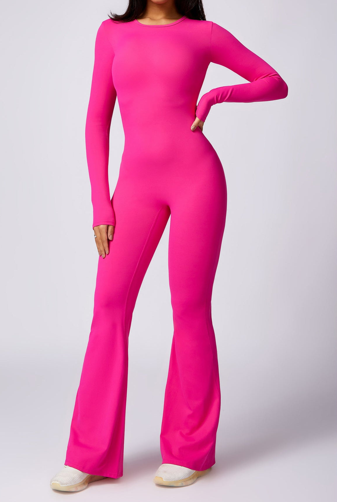 Long Sleeve Yoga Jumpsuit by Pear Girly