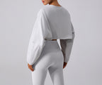 Crew Neck Cropped Top by Pear Girly
