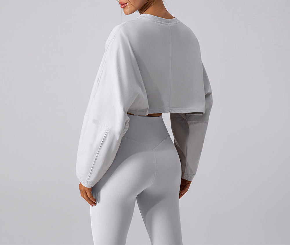 Crew Neck Cropped Top by Pear Girly