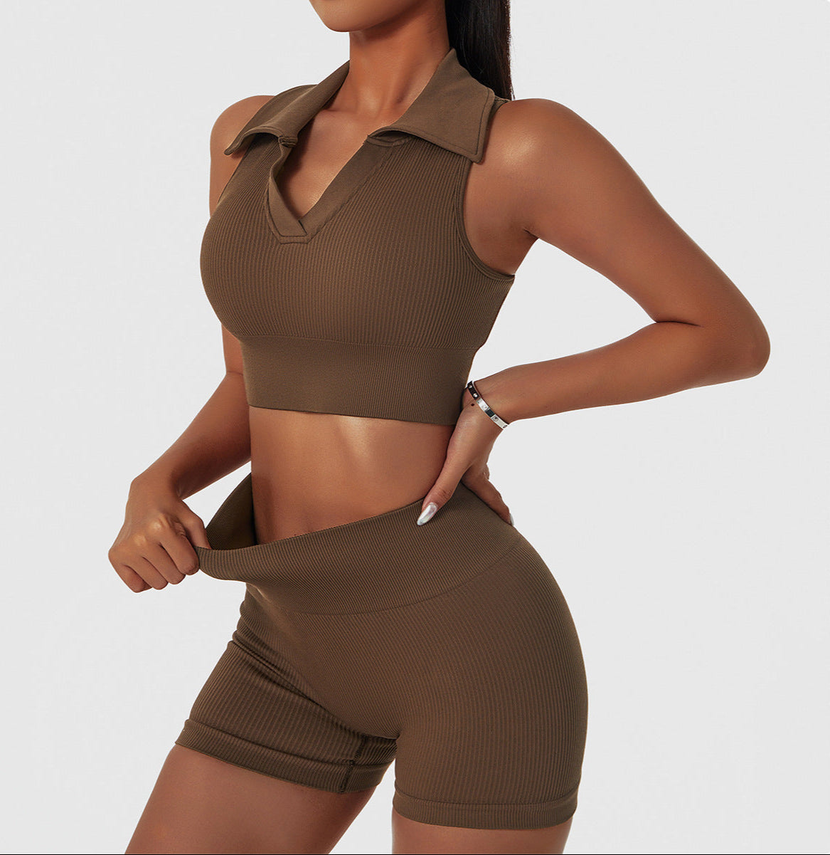 High Waist Gym Shorts by Pear Girly