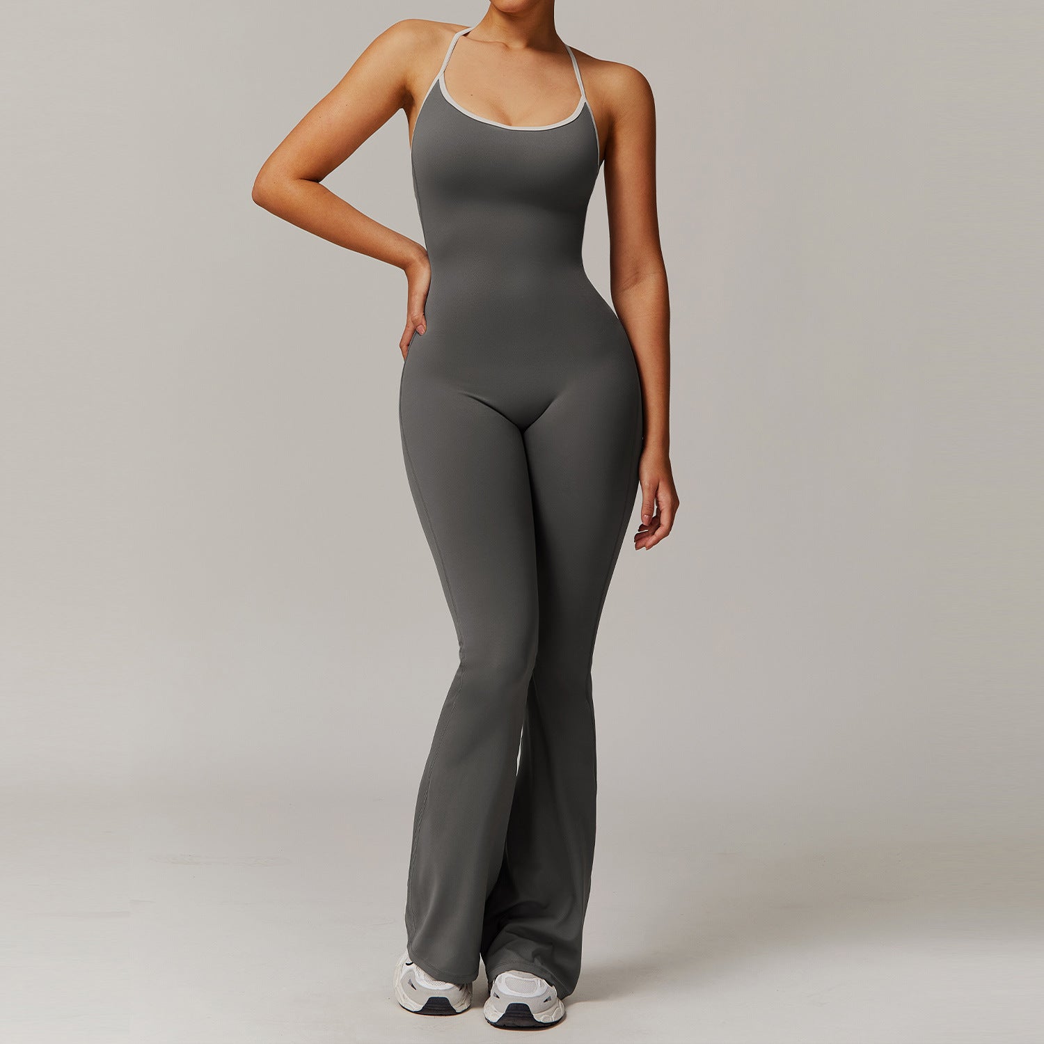 Solid Cross-Back Bodysuit by Pear Girly