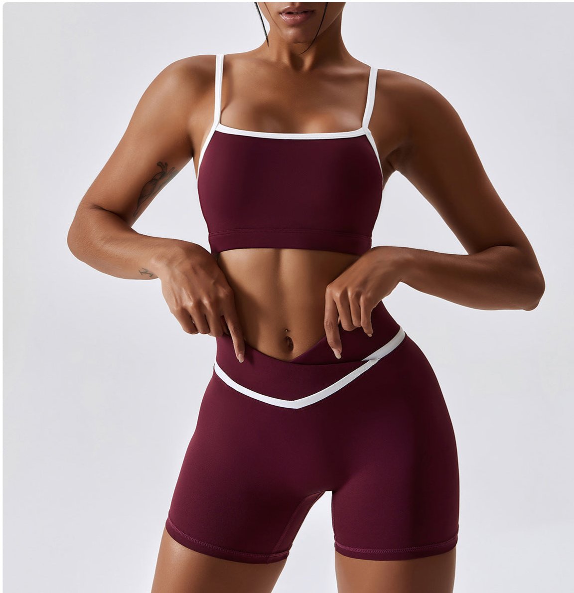 V-Shape Fitness Shorts by Pear Girly